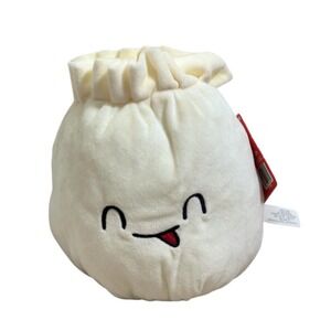 Grafix Dave the Dumpling Plush Cream Yellow‎ Dim Sum Food Stuffed Plushy Toy NWT